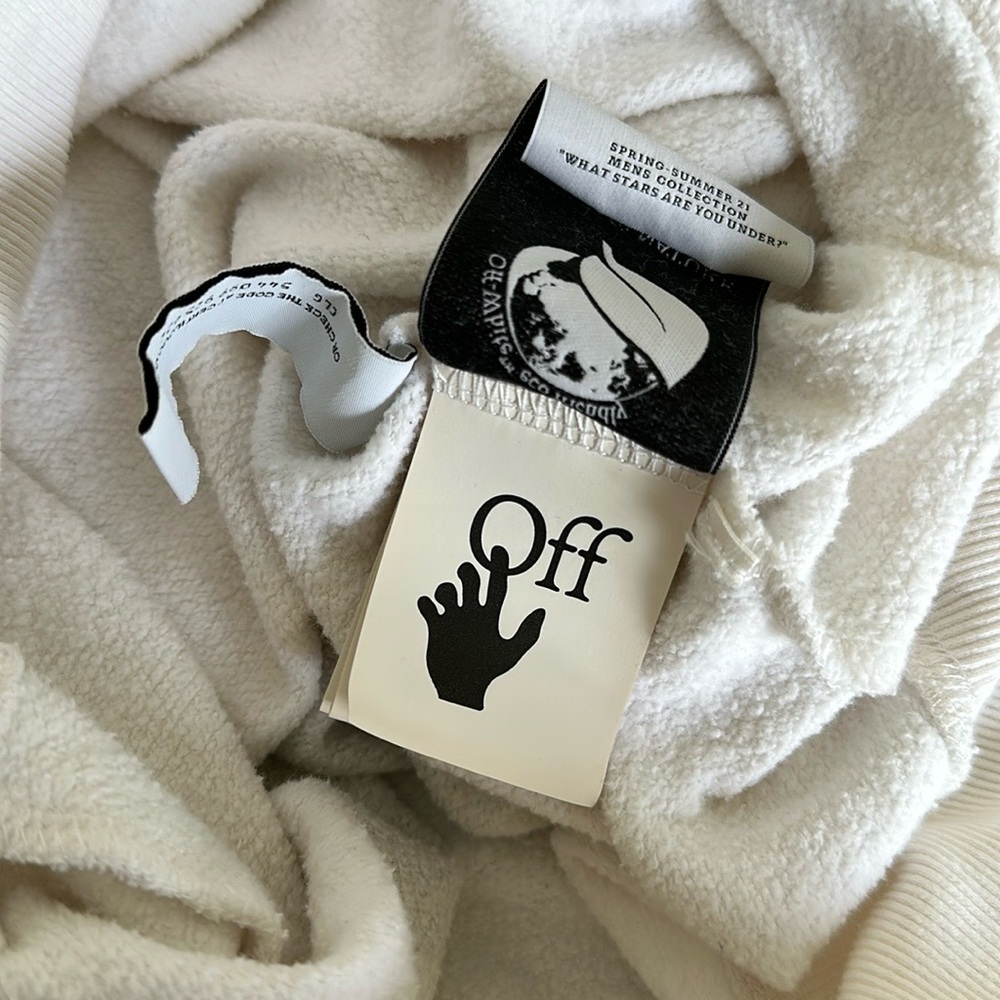 off white crew neck - Picture 5 of 9